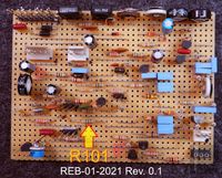 Etherwave Modification Board EW-REB 01-2021 0v1 Prototype TOP view R101