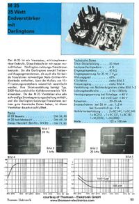 M35 Audio Amplifier 1973 Catalog Thomsen Elektronik (p.93)