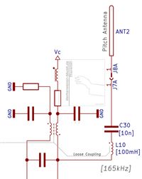 Rockmore-Theremin Pitch Antenna and Extension Coil Schematic