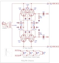 Rosen-Theremin AF Power Amplifier (PA) Schematic