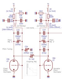 Rosen-Theremin Pitch Oscillators Schematic